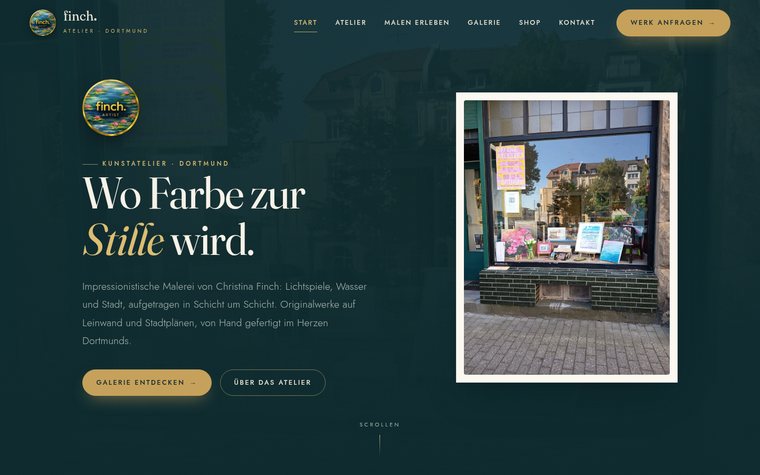 Webseite Finch Atelier